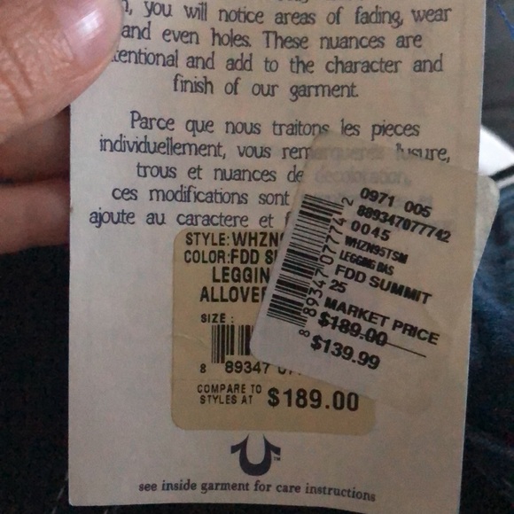 True Religion Skinny legging - Picture 5 of 5